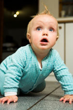 crawling baby