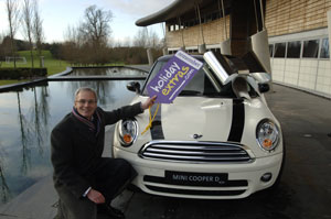 Win a mini in the Holiday Extras on line competition