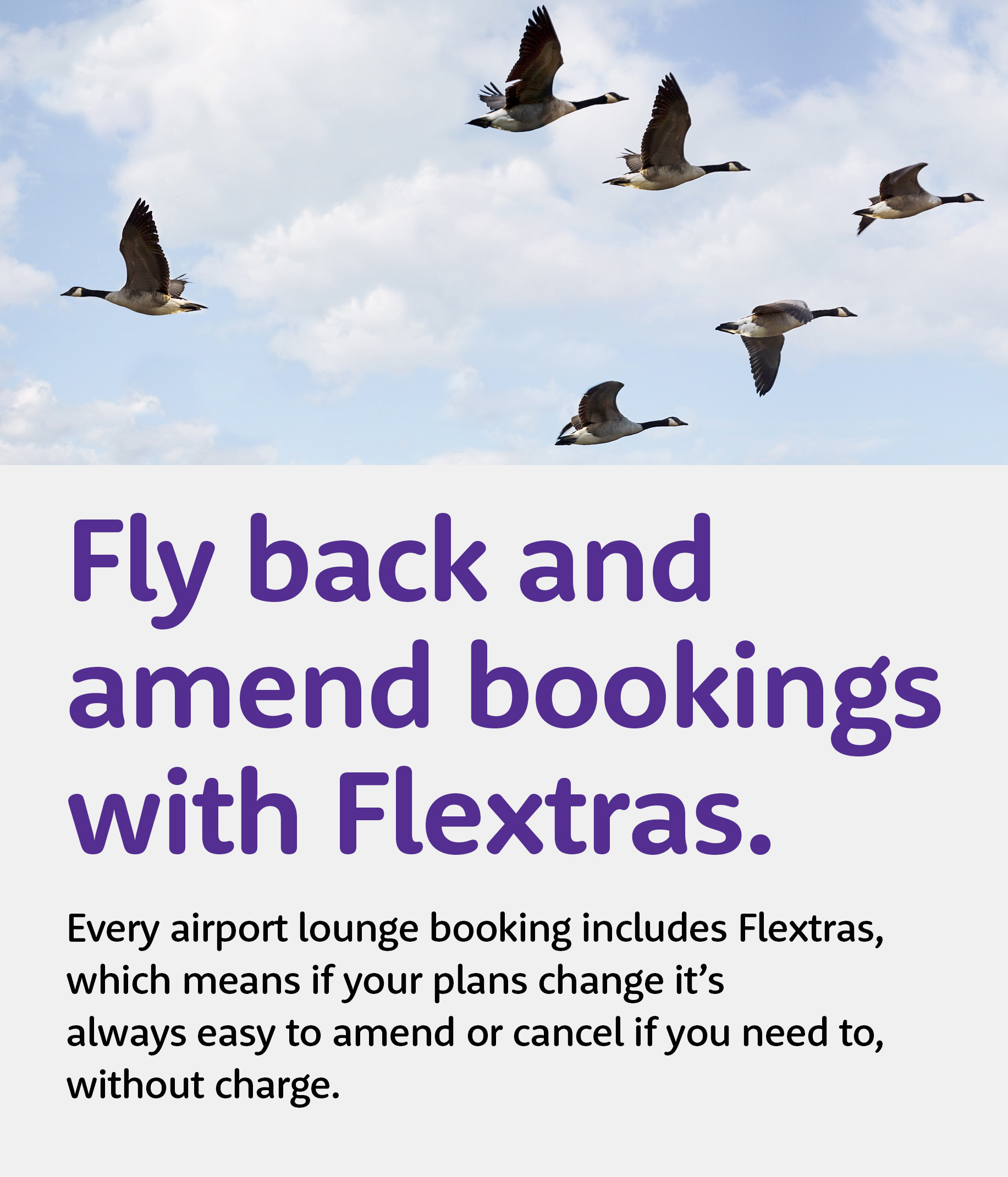 airport lounges all bookings include flextras