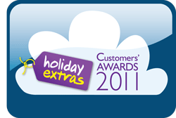 Customer awards logo for Holiday Extras