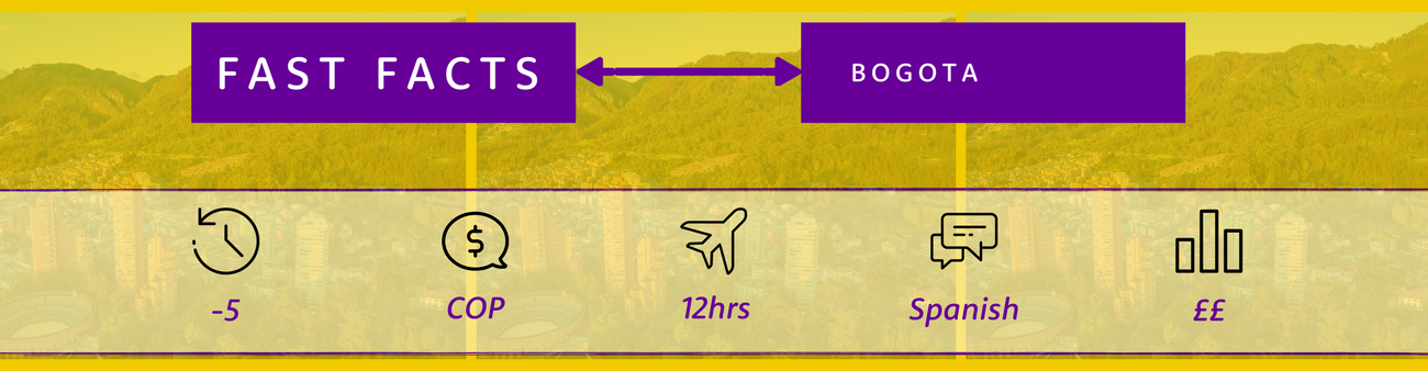 Bogota, Columbia in May.