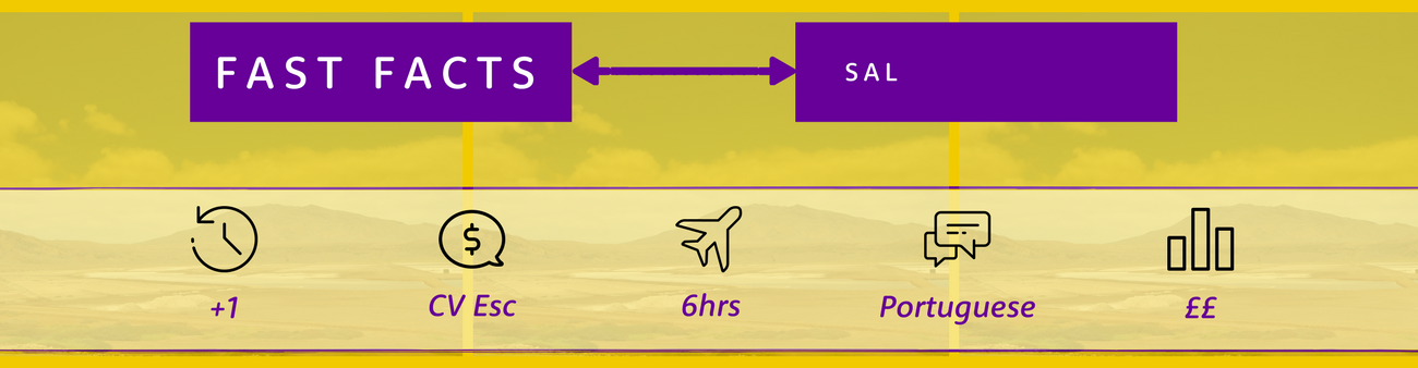 Sal, Cape Verde in May.