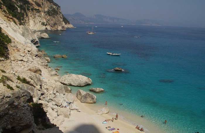 Sardinian beach.