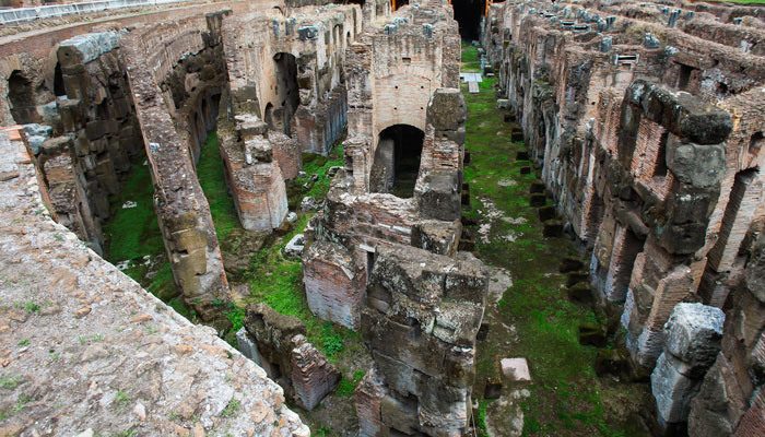 Interior of the Roman Colosseum