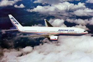 Boeing 777 flight