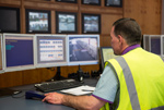 CCTV room at Gatwick long-stay parking