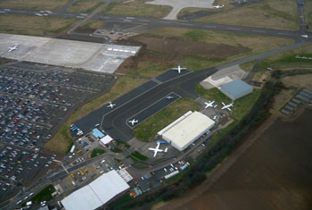 Edinburgh airport. Used under creative commons license from goforchris