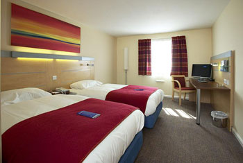 A family room at the Holiday Inn Express Cardiff airport