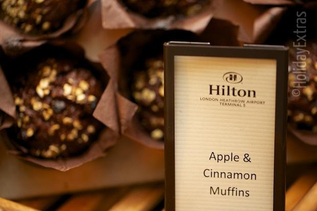 Muffins at the Hilton Heathrow terminal 5