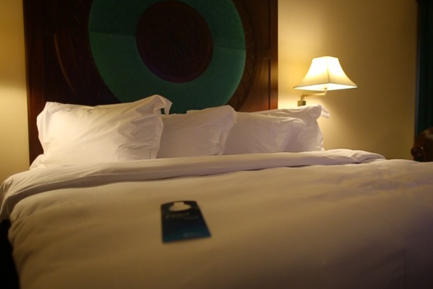 A double room at the Radisson Blu