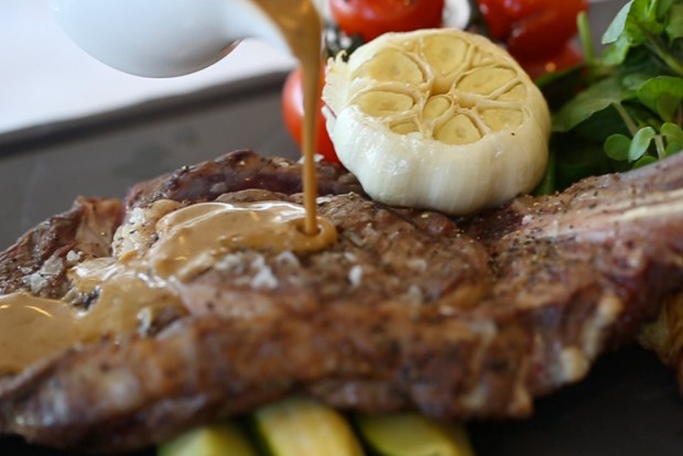 Tasty steak at the Radisson Blu