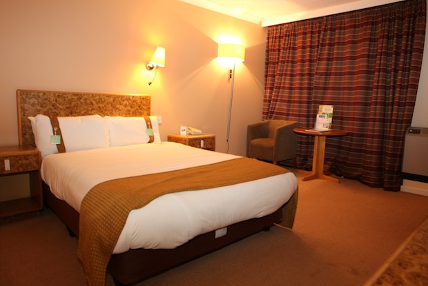 A double room at the Holiday Inn