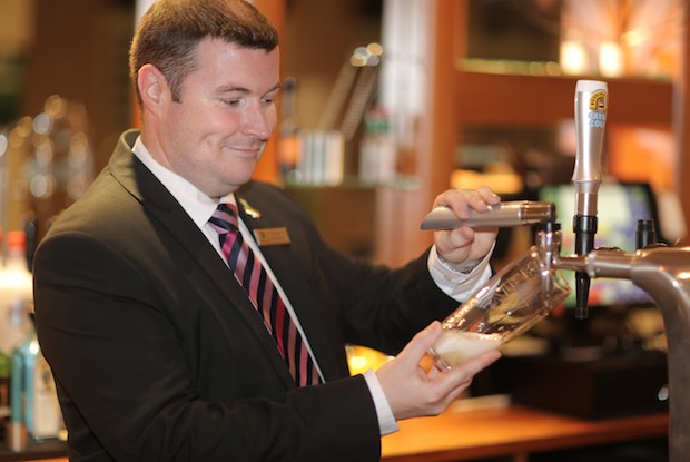 Enjoy a drink at the Holiday Inn