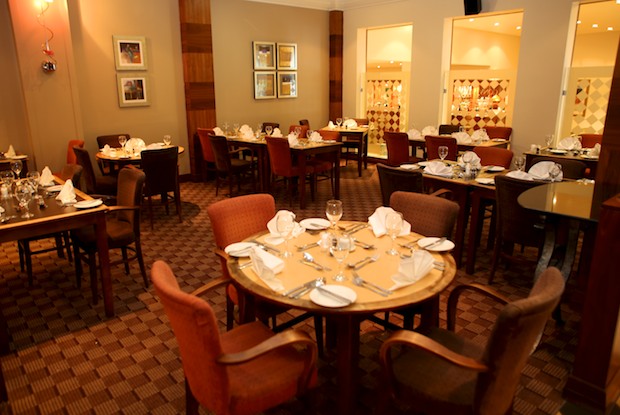 The restaurant at the Holiday Inn