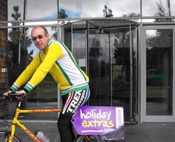 Ian Sheppard trains during cycleweek